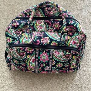 Vera Bradley Paisley Floral Travel Bag - Pink and Green